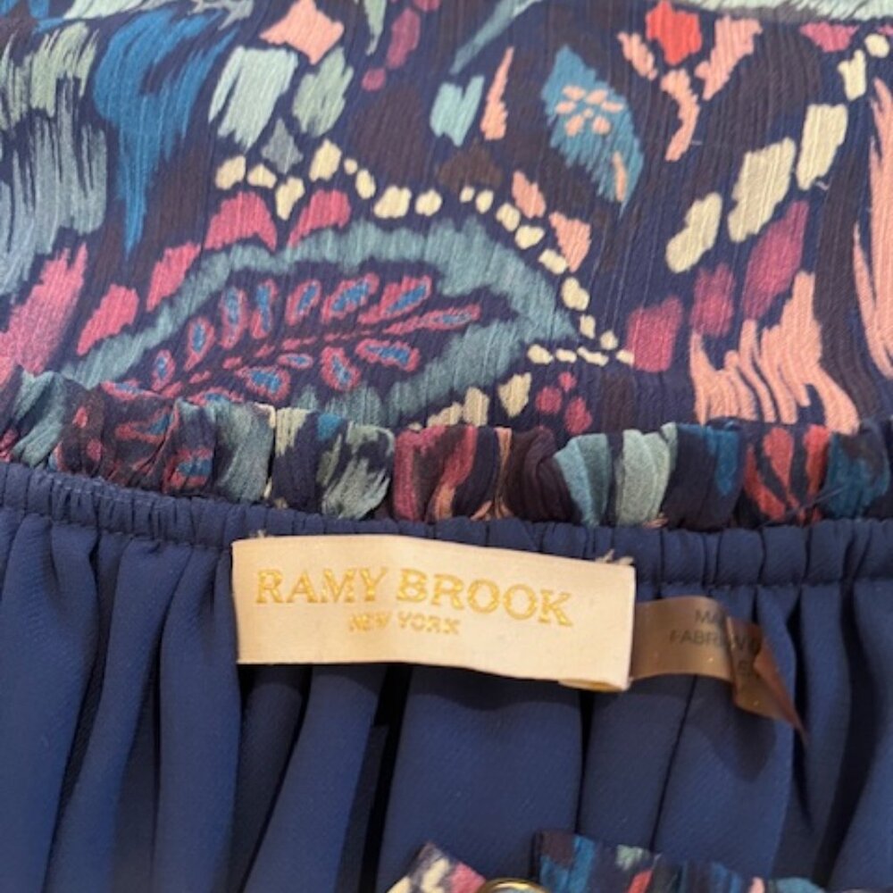 Ramy Brook Ember Printed Button Front Blouse Top … - image 7